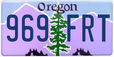 OR license plate 969FRT