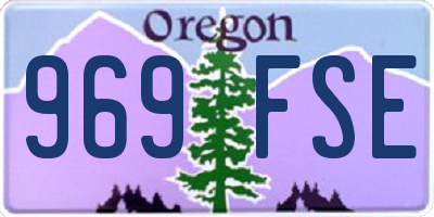 OR license plate 969FSE