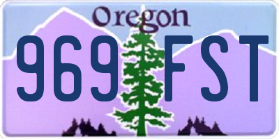 OR license plate 969FST