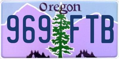 OR license plate 969FTB