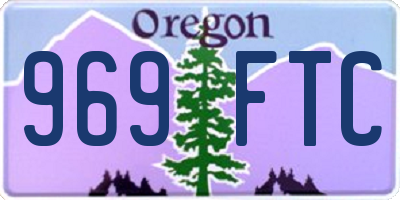 OR license plate 969FTC