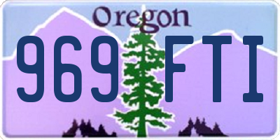 OR license plate 969FTI