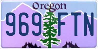 OR license plate 969FTN