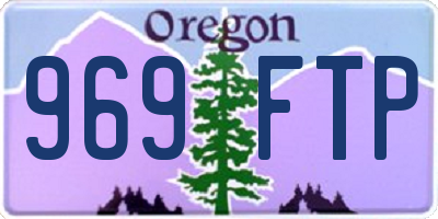 OR license plate 969FTP