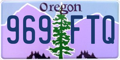 OR license plate 969FTQ