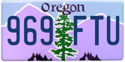 OR license plate 969FTU