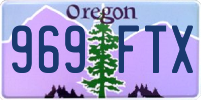 OR license plate 969FTX