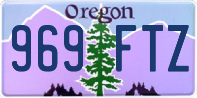 OR license plate 969FTZ