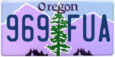 OR license plate 969FUA
