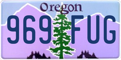 OR license plate 969FUG