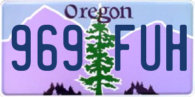 OR license plate 969FUH
