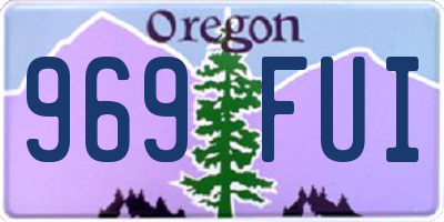 OR license plate 969FUI