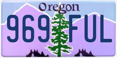 OR license plate 969FUL