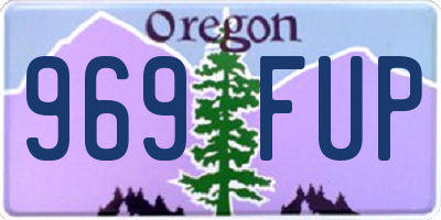 OR license plate 969FUP