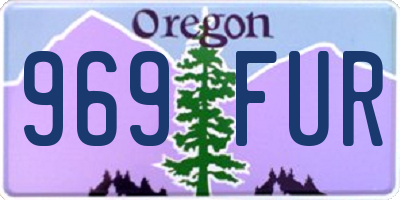OR license plate 969FUR