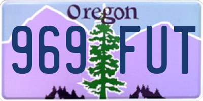 OR license plate 969FUT