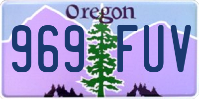 OR license plate 969FUV