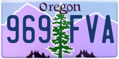 OR license plate 969FVA