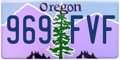 OR license plate 969FVF