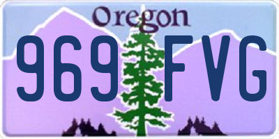 OR license plate 969FVG