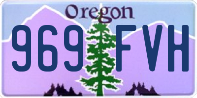 OR license plate 969FVH