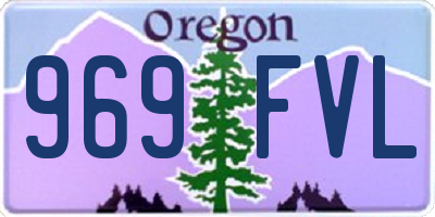 OR license plate 969FVL