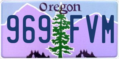 OR license plate 969FVM