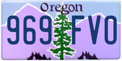OR license plate 969FVO