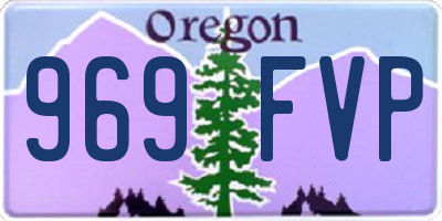 OR license plate 969FVP