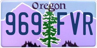 OR license plate 969FVR