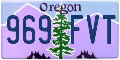 OR license plate 969FVT