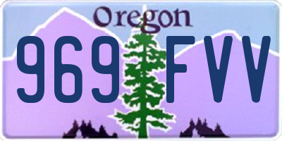OR license plate 969FVV