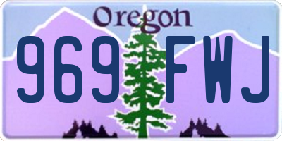 OR license plate 969FWJ