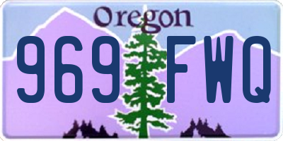 OR license plate 969FWQ