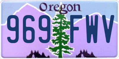 OR license plate 969FWV