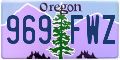 OR license plate 969FWZ