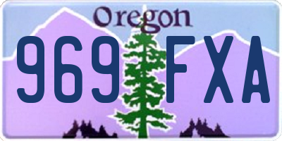 OR license plate 969FXA