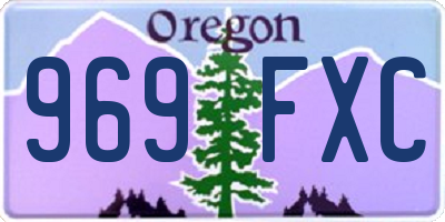OR license plate 969FXC