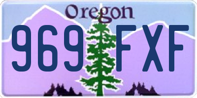 OR license plate 969FXF