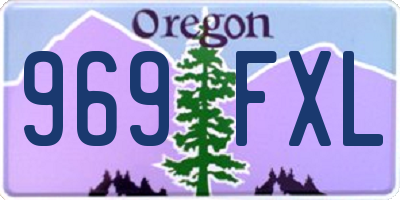 OR license plate 969FXL