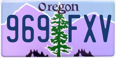 OR license plate 969FXV