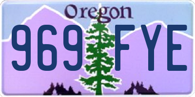 OR license plate 969FYE