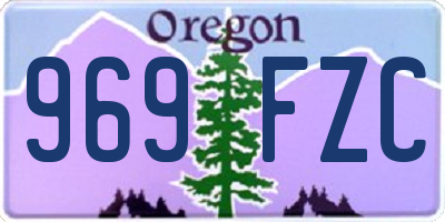 OR license plate 969FZC