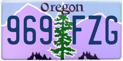 OR license plate 969FZG