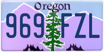 OR license plate 969FZL