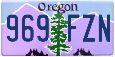 OR license plate 969FZN