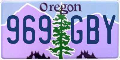 OR license plate 969GBY