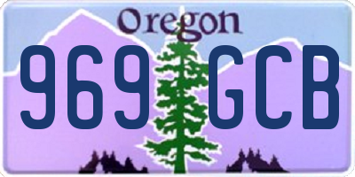OR license plate 969GCB