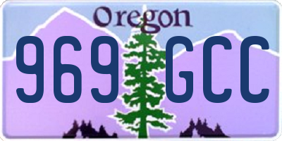 OR license plate 969GCC