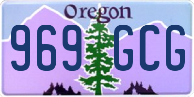 OR license plate 969GCG